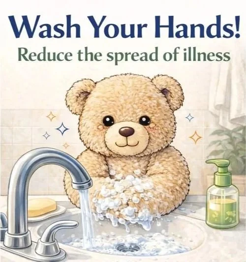 Pediatrician Arlington TX Wash Your Hands Bear